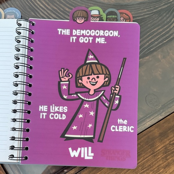 Stranger Things | Office | Stranger Things Character Spiral Notebook ...